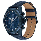 Tommy Hilfiger Jax 1710655 All Navy Blue Dial Blue Leather Men's Watch