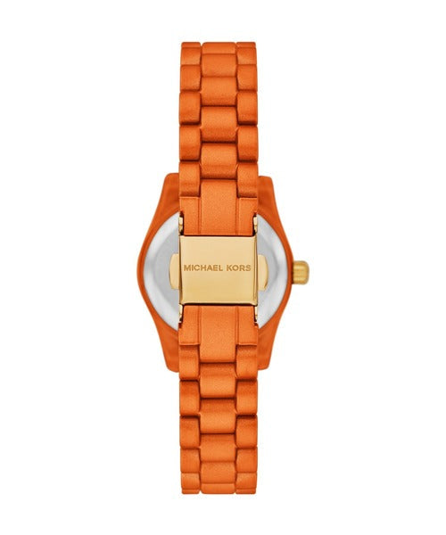 Michael Kors Petite Lexington MK7538LE Limited Edition Orange Stainless Steel Women's Watch
