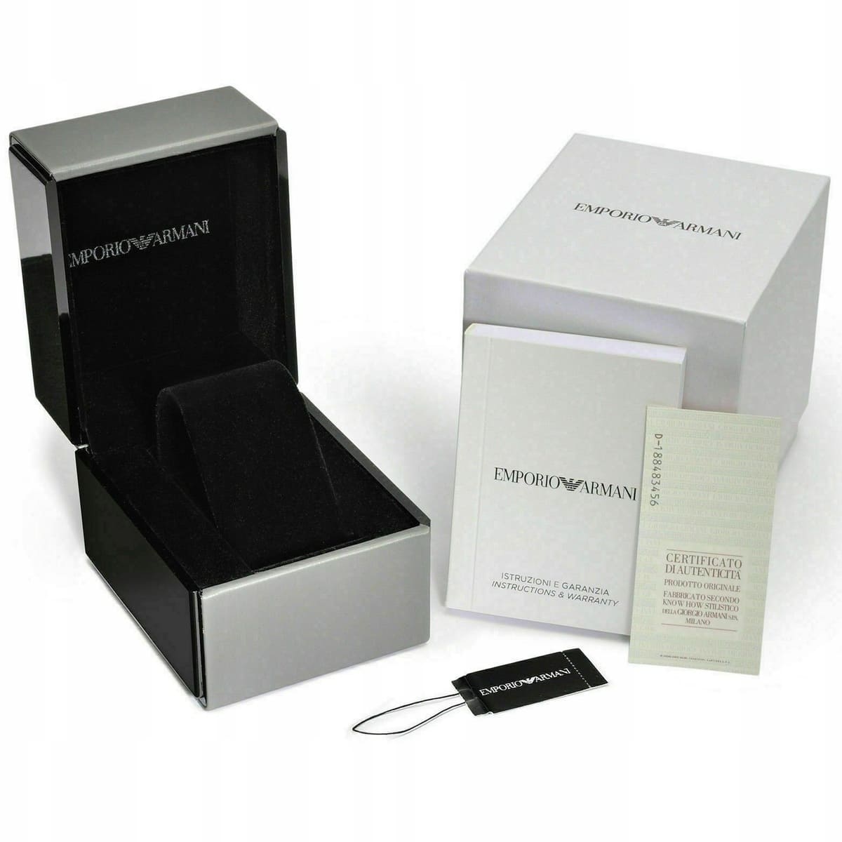Emporio Armani Diver AR11587 Silver-Tone Blue Dial Mesh Strap Men's Watch
