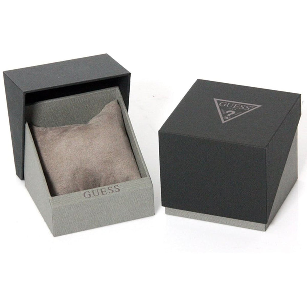 Guess W1179G2 Gold Case Black Dial Gold Silver Striped Mesh Men's Watch