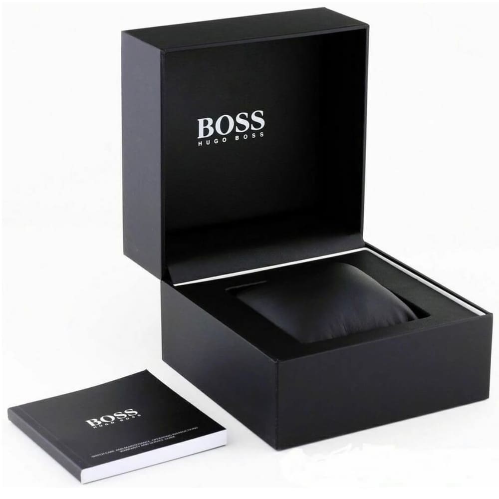 Hugo Boss Center Court 1514023 Silver-Tone Green Accents Chronograph Men's Watch