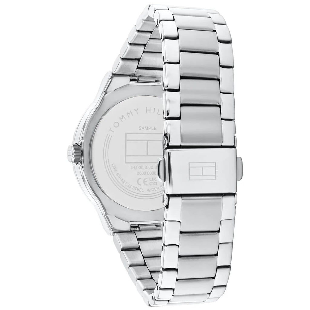Tommy Hilfiger Ladies Crystal-Accent Watch – Model 1782723 – Silver & Gold Bracelet