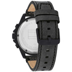 Tommy Hilfiger Harley 1791893 Men’s Black Dial Black Leather Multi-Function Watch