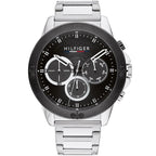 Tommy Hilfiger Harley 1791890 Men’s Black Dial Silver Metal Multi-Function Watch