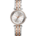 Michael Kors MK3298 Petite Darci Women’s Two-Tone Silver Rose Gold Crystal Watch