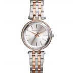 Michael Kors MK3298 Petite Darci Women’s Two-Tone Silver Rose Gold Crystal Watch