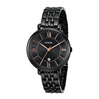 Fossil Jacqueline ES3614 Three-Hand Black Stainless Steel Women's Watch