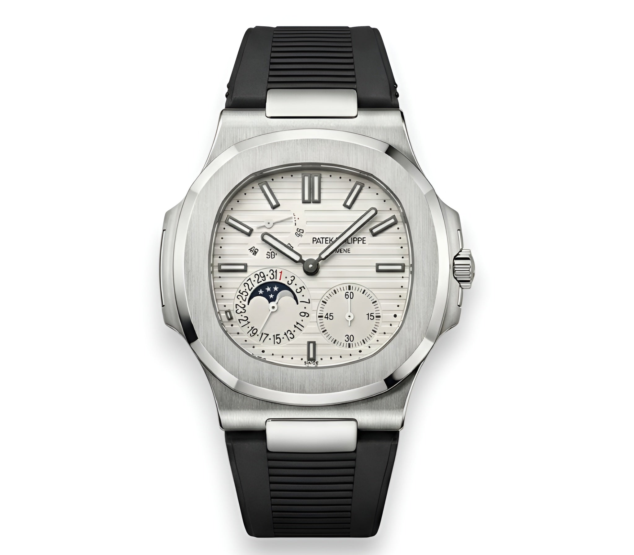 Patek Philippe Grand Complication – white dial x black rubber strap – Japanese automatic movement