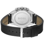 Hugo Boss Cloud 1514014 Men's Grey Dial Watch Black Leather