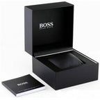Hugo Boss Taper 1514085 Men's Silver Steel Watch with Black Rubber Strap