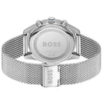 Hugo Boss Skytraveller 1514149 Men's Blue Dial Watch Silver Mesh