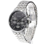 Hugo Boss Avery 1514157 Men's Silver Steel Watch Black Dial