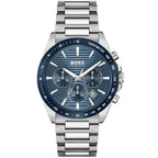 Hugo Boss Strike 1514240 Silver-Tone Blue Dial Chronograph Men's Watch