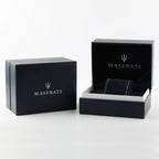 Maserati Sfida R8871640004 Men's Gold Watch Blue Rubber