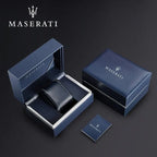 Maserati Traguardo R8871612024 Rose Gold Case Blue Dial Brown Leather Watch