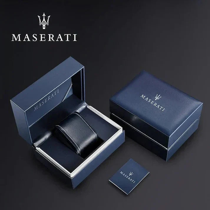 Maserati Circuito R8851127001 Rose Gold Black Dial Leather Men's Watch