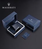Maserati Traguardo R8871612016 Two-Tone Ivory Dial Blue Leather Watch