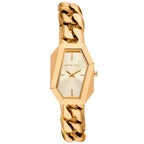 Michael Kors Gia MK4878 Gold-Tone Hexagonal Chain Watch