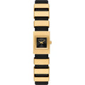 Michael Kors Darrington MK4887 Square Gold Tone Black Leather Women Watch