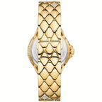 Michael Kors Camille MK4801 Silver White Dial Gold-Tone Stainless Steel Women's Watch