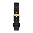 Michael Kors Darrington MK4887 Square Gold Tone Black Leather Women Watch