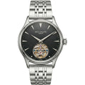 Patek Philippe Men’s Black Textured Dial Open-Heart Watch