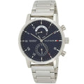Tommy Hilfiger Kane 1710401 Silver Case Blue Dial Steel Men's Watch