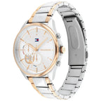 Tommy Hilfiger Quinn 1782415 Two-Tone Silver & Rose Gold Semi-Skeleton Women's Watch