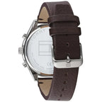 Tommy Hilfiger 1791729 Dual Time Grey Dial Men's Brown Leather Watch