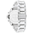 Tommy Hilfiger Jordan 1792094 Silver Case Blue Dial Dual Time Men's Watch