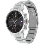 Original Tommy Hilfiger Daniel Men's Watch - Silver Steel & Black Dial (1710413)