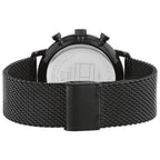 Original Tommy Hilfiger Legend Men's Watch - Black Mesh Steel & Beige Skeleton Dial (1710568)