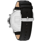 Original Tommy Hilfiger Tyson Men's Watch - Silver Case & Black Leather (1710586)
